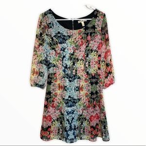 Accidentally in Love Half Sleeve Floral Mini Dress